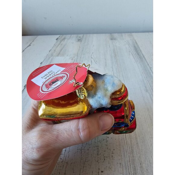 Radko choo choo cheer train locomotive toy caboose new Xmas tree ornament - Picture 13 of 14